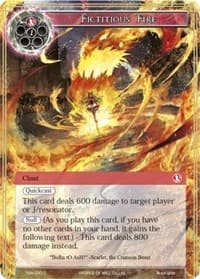 Fictitious Fire - The Time Spinning Witch - Force of Will card