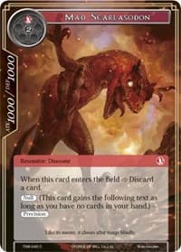 Mad Scarlasodon - The Time Spinning Witch - Force of Will card
