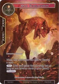 Mad Scarlasodon (Full Art) - The Time Spinning Witch - Force of Will card