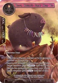 Piggy, Hoelle's Great Hero Pig (Full Art) - The Time Spinning Witch - Force of Will card