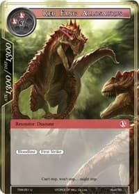 Red Fang Allosaurus - The Time Spinning Witch - Force of Will card