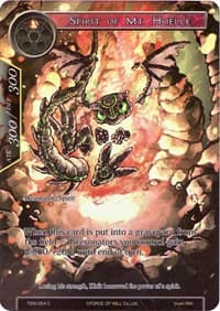 Spirit of Mt. Hoelle (Full Art) - The Time Spinning Witch - Force of Will card