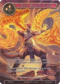 Twin Dragon Claw (Full Art) - The Time Spinning Witch - Force of Will card
