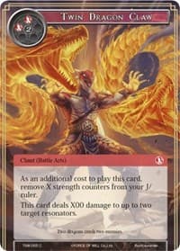 Twin Dragon Claw - The Time Spinning Witch - Force of Will card