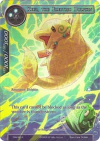 Keez, the Electric Dolphin (Full Art) - The Time Spinning Witch - Force of Will card