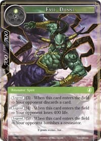 Evil Djinni - The Time Spinning Witch - Force of Will card