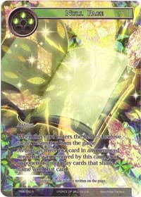 Null Page (Full Art) - The Time Spinning Witch - Force of Will card