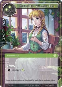 Secluded Village Elf - The Time Spinning Witch - Force of Will card