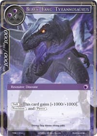Black Fang Tyrannosaurus - The Time Spinning Witch - Force of Will card