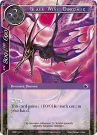 Black Wing Dinosaur - The Time Spinning Witch - Force of Will card