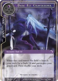 Dark Elf Gravekeeper - The Time Spinning Witch - Force of Will card