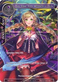 Dark Riding Hood, Messenger of Truth // Red Riding Hood, Recovered Hope (Full Art) - The Time Spinning Witch - Force of Will card