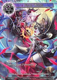 Final Words (Full Art) - The Time Spinning Witch - Force of Will card