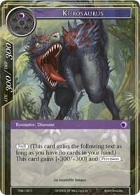 Kurosaurus - The Time Spinning Witch - Force of Will card