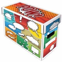 Short Comic Box - Art: Pow - BCW Comic Storage Boxes - Collectible Storage card