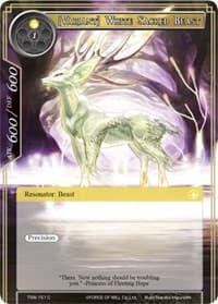 [Variant] White Sacred Beast - The Time Spinning Witch - Force of Will card
