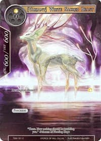 [Variant] White Sacred Beast (Full Art) - The Time Spinning Witch - Force of Will card