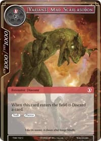 [Variant] Mad Scarlasodon - The Time Spinning Witch - Force of Will card