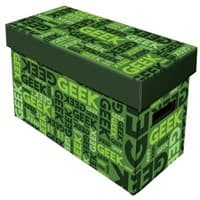 Short Comic Box - Art: Green Geek - BCW Comic Storage Boxes - Collectible Storage card
