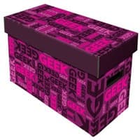Short Comic Box - Art: Pink Geek - BCW Comic Storage Boxes - Collectible Storage card