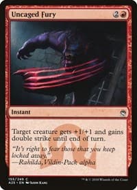 Uncaged Fury - Masters 25 - Magic: The Gathering card