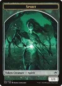 Spirit Token (001) - Masters 25 - Magic: The Gathering card