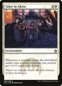 Valor in Akros - Masters 25 - Magic: The Gathering card