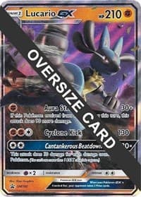 Lucario GX - SM100 - Jumbo Cards - Pokemon card