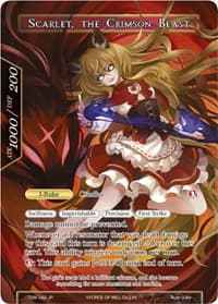 The Dusk Girl // Scarlet, the Crimson Beast - The Time Spinning Witch - Force of Will card