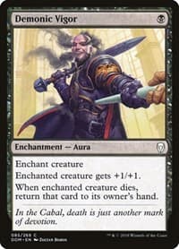 Demonic Vigor - Dominaria - Magic: The Gathering card