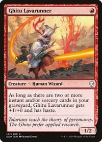 Ghitu Lavarunner - Dominaria - Magic: The Gathering card