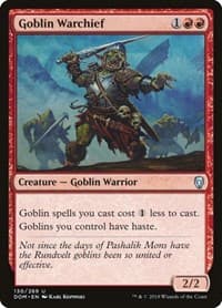 Goblin Warchief - Dominaria - Magic: The Gathering card
