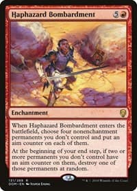 Haphazard Bombardment - Dominaria - Magic: The Gathering card