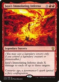 Jaya's Immolating Inferno - Dominaria - Magic: The Gathering card