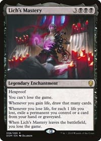 Lich's Mastery - Dominaria - Magic: The Gathering card
