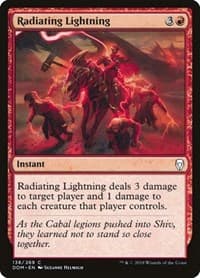 Radiating Lightning - Dominaria - Magic: The Gathering card