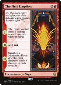 The First Eruption - Dominaria - Magic: The Gathering card