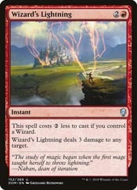 Wizard's Lightning - Dominaria - Magic: The Gathering card