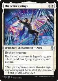 On Serra's Wings - Dominaria - Magic: The Gathering card
