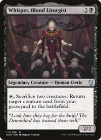 Whisper, Blood Liturgist - Dominaria - Magic: The Gathering card