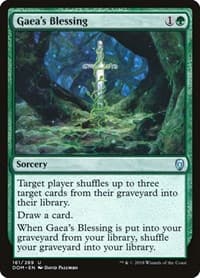 Gaea's Blessing - Dominaria - Magic: The Gathering card