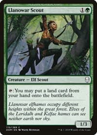 Llanowar Scout - Dominaria - Magic: The Gathering card