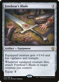 Forebear's Blade - Dominaria - Magic: The Gathering card
