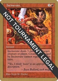 Incinerate - 1997 Jakub Slemr (5ED) - World Championship Decks - Magic: The Gathering card