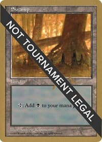 Swamp (444) - 1997 Jakub Slemr (5ED) - World Championship Decks - Magic: The Gathering card