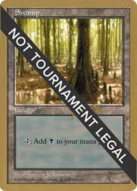 Swamp (443) - 1997 Jakub Slemr (5ED) - World Championship Decks - Magic: The Gathering card