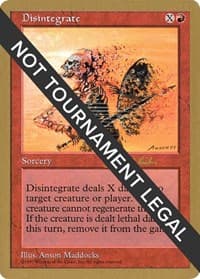 Disintegrate - 1997 Janosch Kuhn (5ED) - World Championship Decks - Magic: The Gathering card