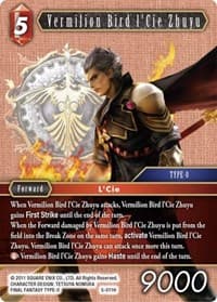 Vermilion Bird l'Cie Zhuyu - Opus V - Final Fantasy TCG card