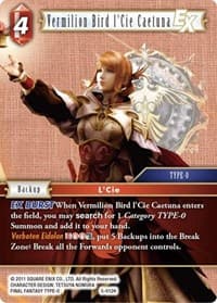 Vermilion Bird l'Cie Caetuna - Opus V - Final Fantasy TCG card