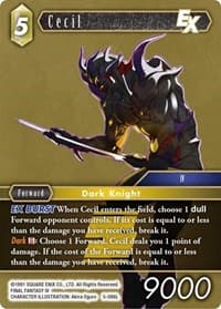 Cecil EX - Opus V - Final Fantasy TCG card